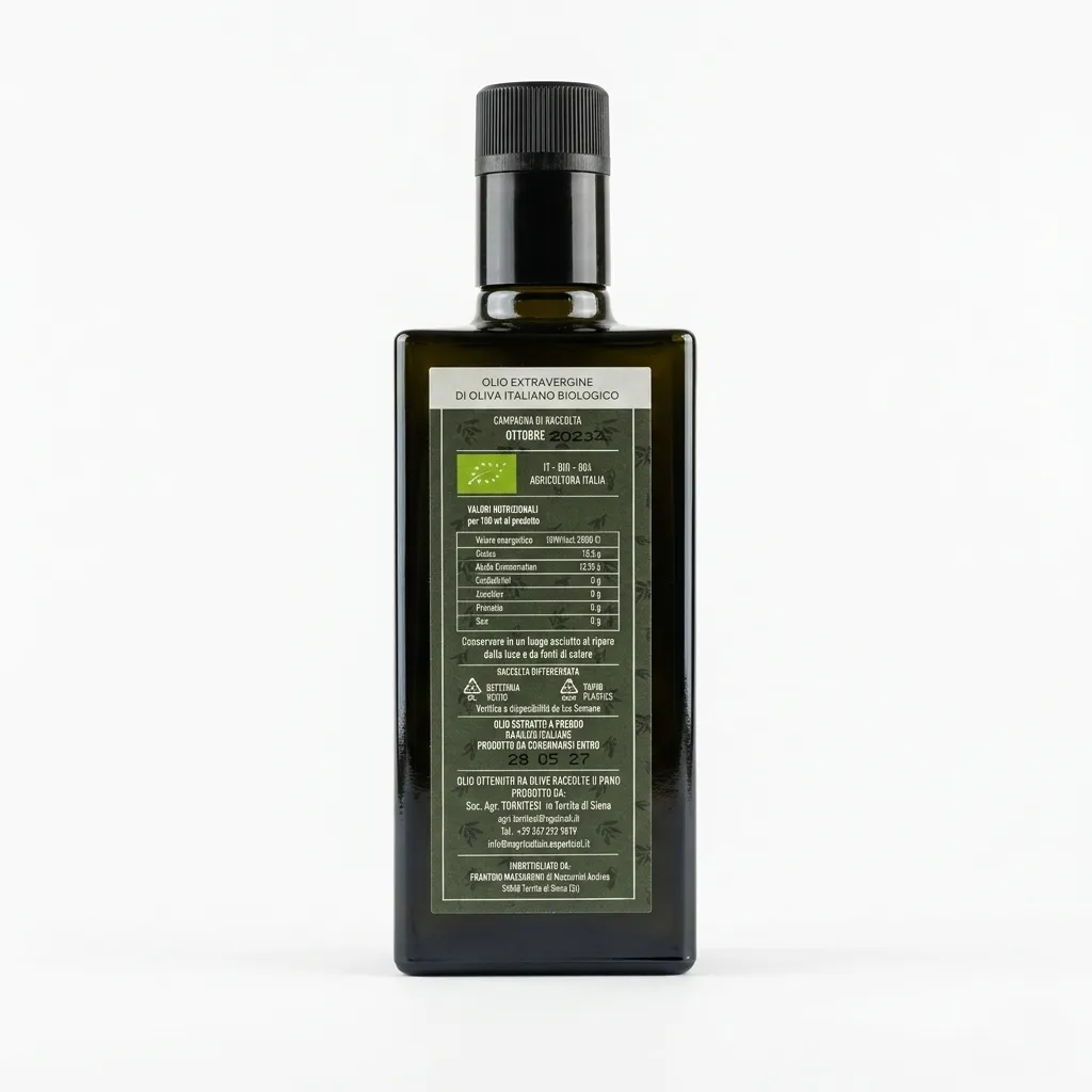 OLIO EXTRAVERGINE DI OLIVA BIOLOGICO - immagine 2
